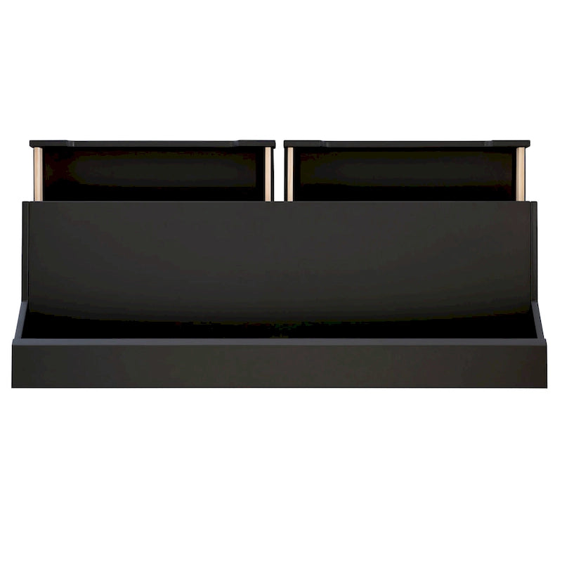 Bureau d'écriture à deux tiroirs | Bureau compact pour la maison avec rangement, style moderne