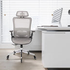 Chaise de bureau en maille avec fonction de verrouillage | Hauteur réglable, ergonomique, pour bureau à domicile