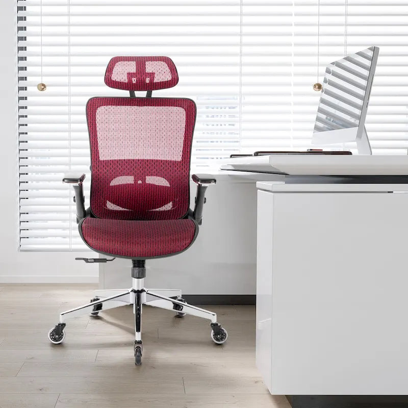 Chaise de bureau en maille avec fonction de verrouillage | Hauteur réglable, ergonomique, pour bureau à domicile
