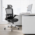 Chaise de bureau en maille avec fonction de verrouillage | Hauteur réglable, ergonomique, pour bureau à domicile