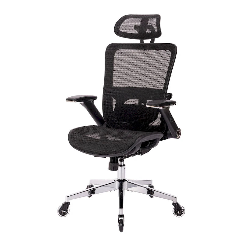 Chaise de bureau en maille avec fonction de verrouillage | Hauteur réglable, ergonomique, pour bureau à domicile
