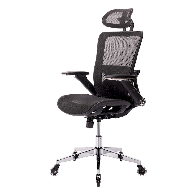 Chaise de bureau en maille avec fonction de verrouillage | Hauteur réglable, ergonomique, pour bureau à domicile