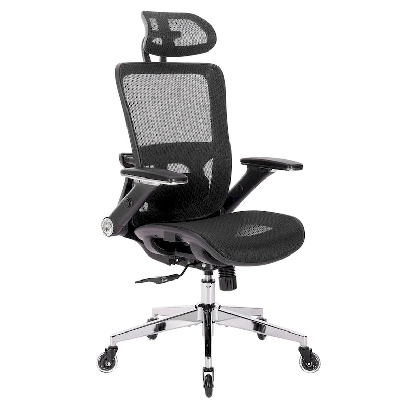 Chaise de bureau en maille avec fonction de verrouillage | Hauteur réglable, ergonomique, pour bureau à domicile