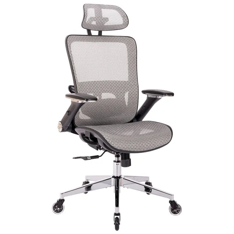 Chaise de bureau en maille avec fonction de verrouillage | Hauteur réglable, ergonomique, pour bureau à domicile