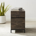 Classeur latéral à 2 tiroirs | Rangement pour bureau à domicile, Cadre en métal, Format Lettre et Légal