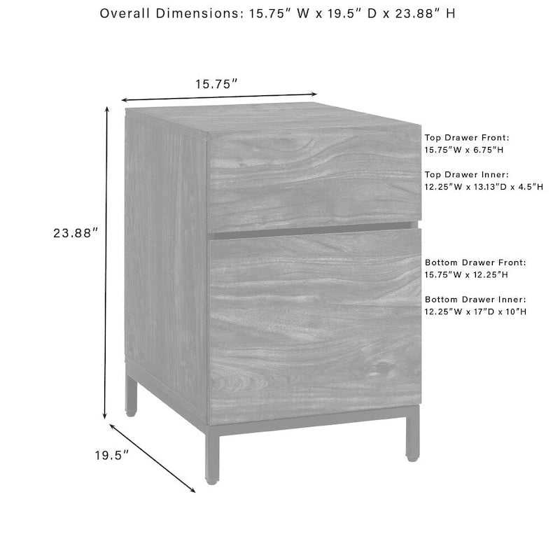 Classeur latéral à 2 tiroirs | Rangement pour bureau à domicile, Cadre en métal, Format Lettre et Légal