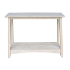 Console en bois de parawood massif non fini | Bois naturel, Entrée et couloir