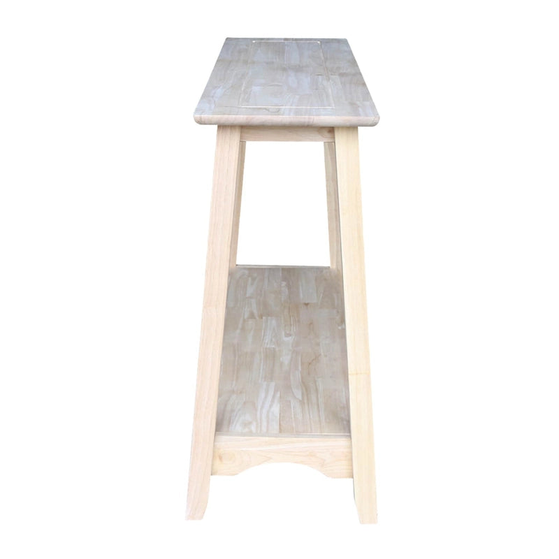 Console en bois de parawood massif non fini | Bois naturel, Entrée et couloir