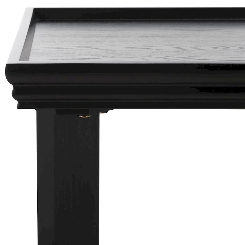 Table basse ronde moderne sur pied | Piétement géométrique en métal, style salon contemporain
