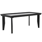 Table basse ronde moderne sur pied | Piétement géométrique en métal, style salon contemporain