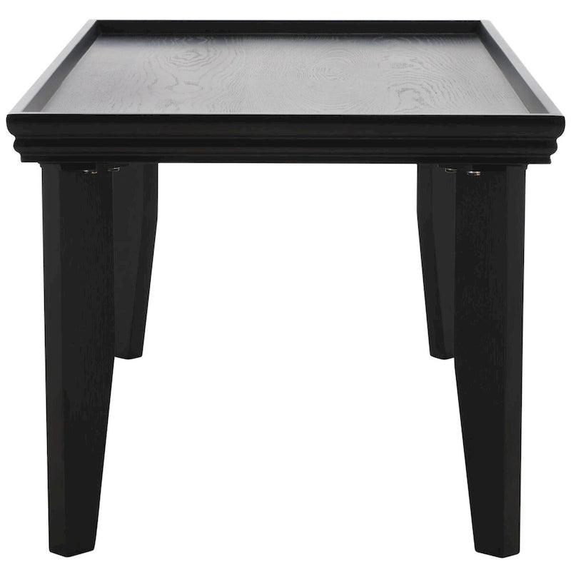 Table basse ronde moderne sur pied | Piétement géométrique en métal, style salon contemporain