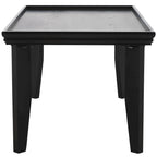 Table basse ronde moderne sur pied | Piétement géométrique en métal, style salon contemporain