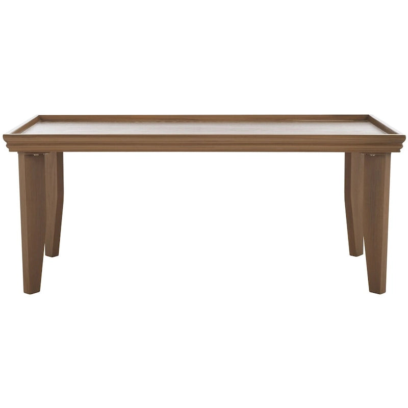 Table basse ronde moderne sur pied | Piétement géométrique en métal, style salon contemporain