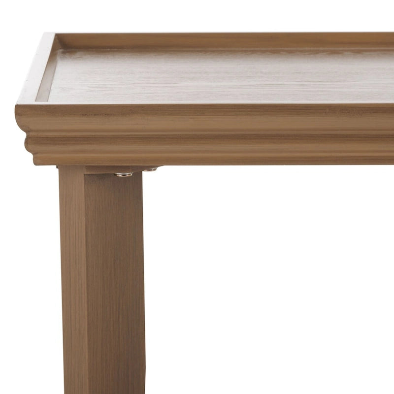 Table basse ronde moderne sur pied | Piétement géométrique en métal, style salon contemporain