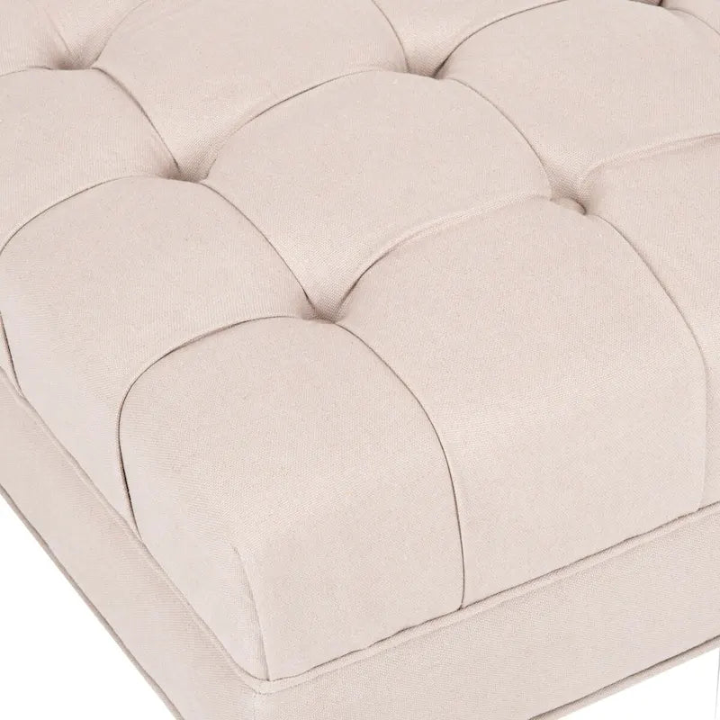 Canapé d'angle en L avec méridienne réversible | Tissu lin, Assise profonde, 5 places