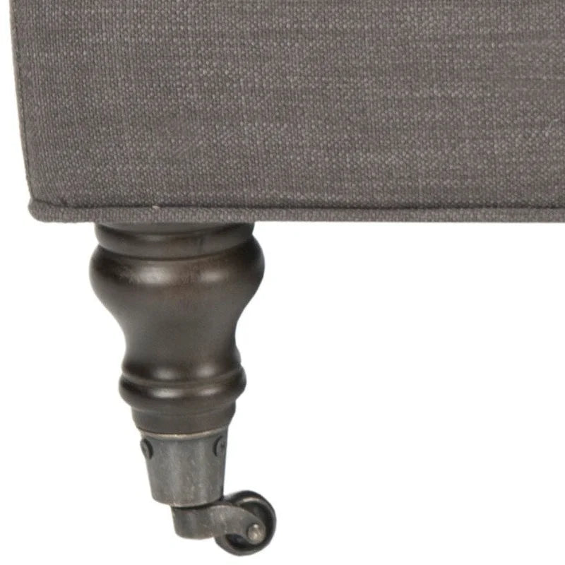 Canapé d'angle en L avec méridienne réversible | Tissu lin, Assise profonde, 5 places