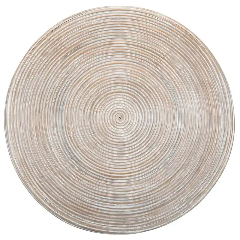 Round Pedestal Metal Coffee Table | 32" Diameter, Glam Gold Finish, Living Room