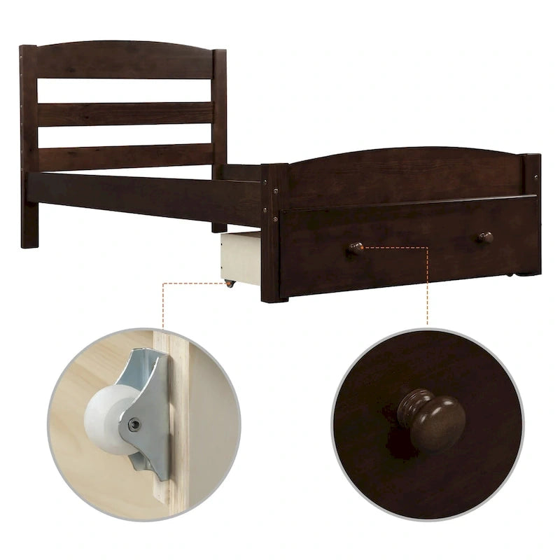 Canapé-lit convertible | Futon avec accoudoirs, tissu en lin, idéal petits espaces
