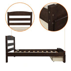 Canapé-lit convertible | Futon avec accoudoirs, tissu en lin, idéal petits espaces