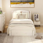 Canapé-lit convertible | Futon avec accoudoirs, tissu en lin, idéal petits espaces