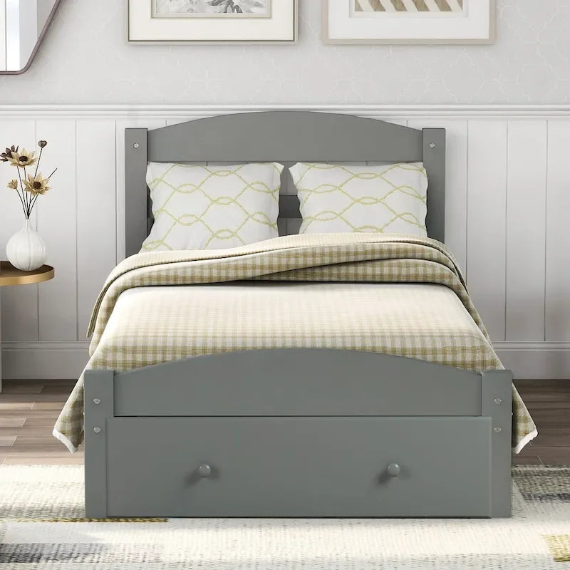 Canapé-lit convertible | Futon avec accoudoirs, tissu en lin, idéal petits espaces