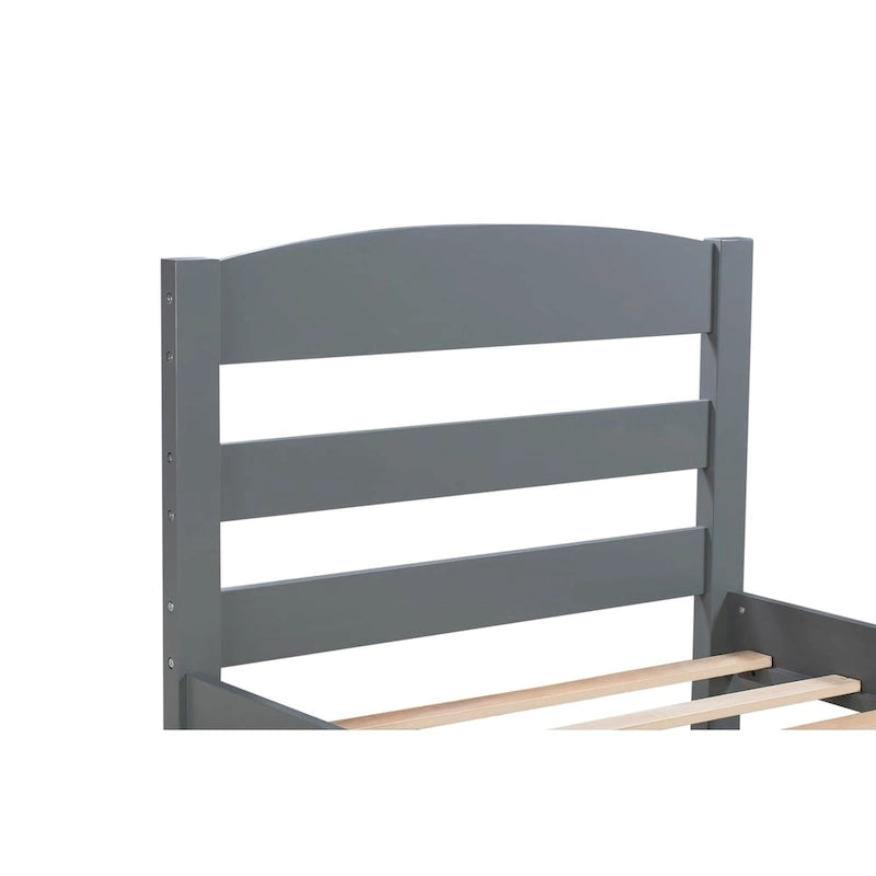Canapé-lit convertible | Futon avec accoudoirs, tissu en lin, idéal petits espaces