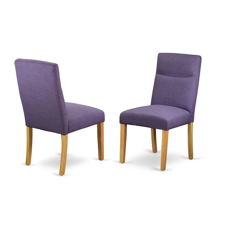 Ensemble table de salle à manger rectangulaire en bois avec chaises | Bois massif, style classique, pour 4-6 personnes