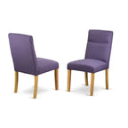 Ensemble table de salle à manger rectangulaire en bois avec chaises | Bois massif, style classique, pour 4-6 personnes