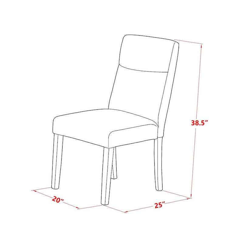 Ensemble table de salle à manger rectangulaire en bois avec chaises | Bois massif, style classique, pour 4-6 personnes