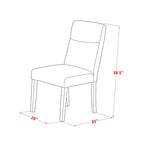 Ensemble table de salle à manger rectangulaire en bois avec chaises | Bois massif, style classique, pour 4-6 personnes
