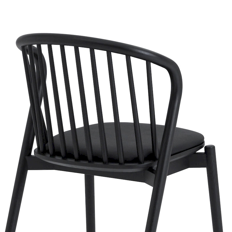 Ensemble de salle à manger ovale 5 pièces | Table ronde et 4 chaises rembourrées, salle à manger moderne