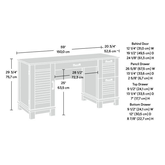 Bureau d'ordinateur pour la maison | Style moderne simple, Plateau spacieux, Poste de travail pour étude