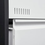 Classeur latéral métallique à 3 tiroirs verrouillables | Rangement pour bureau à domicile, assemblage requis