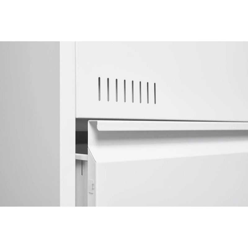 Classeur latéral métallique à 3 tiroirs verrouillables | Rangement pour bureau à domicile, assemblage requis