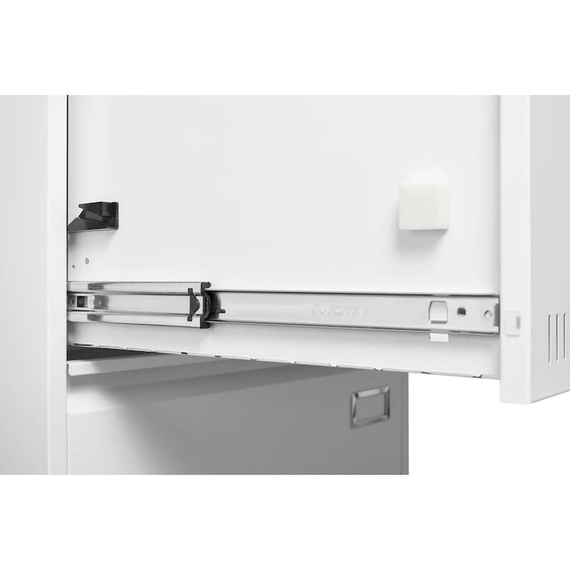 Classeur latéral métallique à 3 tiroirs verrouillables | Rangement pour bureau à domicile, assemblage requis