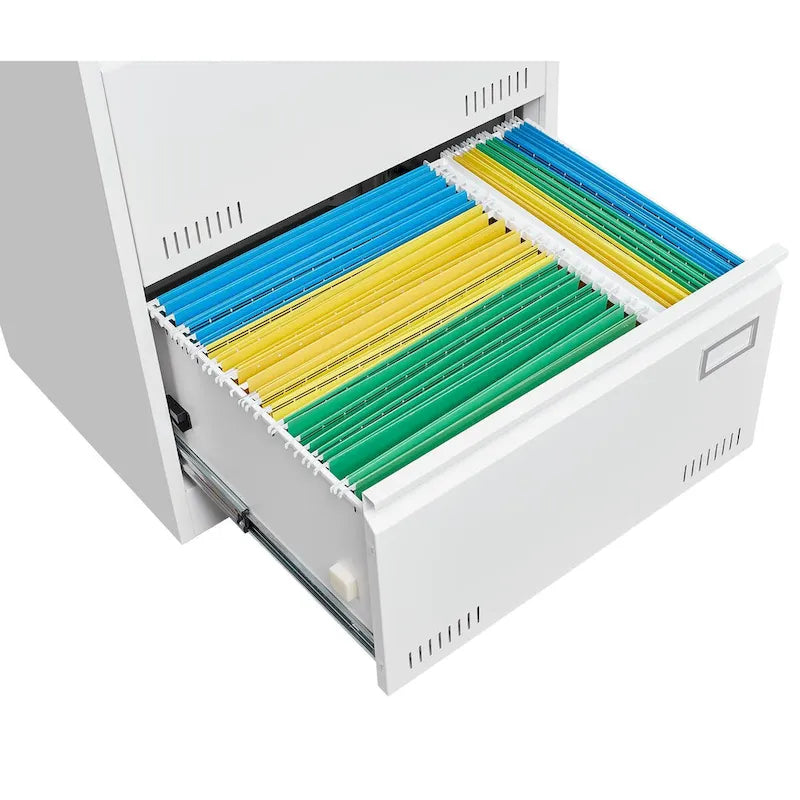 Classeur latéral métallique à 3 tiroirs verrouillables | Rangement pour bureau à domicile, assemblage requis