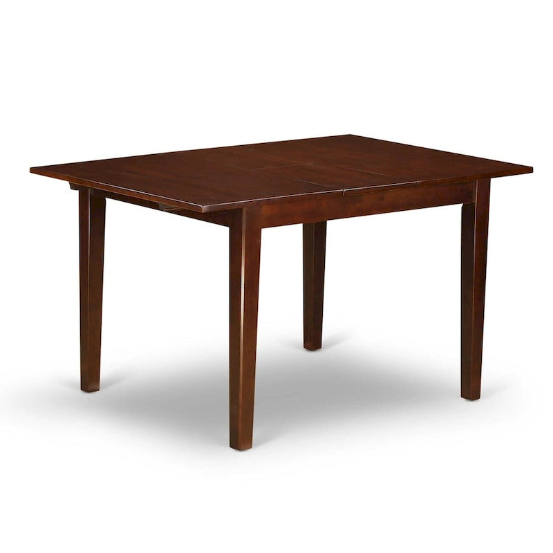 Table à manger rectangulaire extensible en bois avec rallonge papillon | Plusieurs finitions