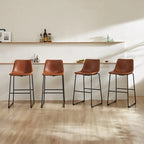 Ensemble de repas pour terrasse extérieure | 4 places, cadre en aluminium, osier toutes saisons, table de jardin