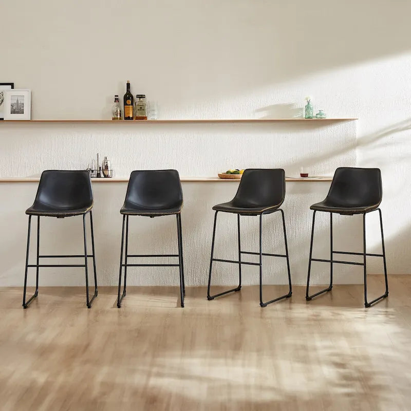 Ensemble de repas pour terrasse extérieure | 4 places, cadre en aluminium, osier toutes saisons, table de jardin