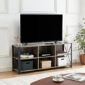 Meuble TV console en bois massif | Rangement ouvert, meuble de salon, pour le salon